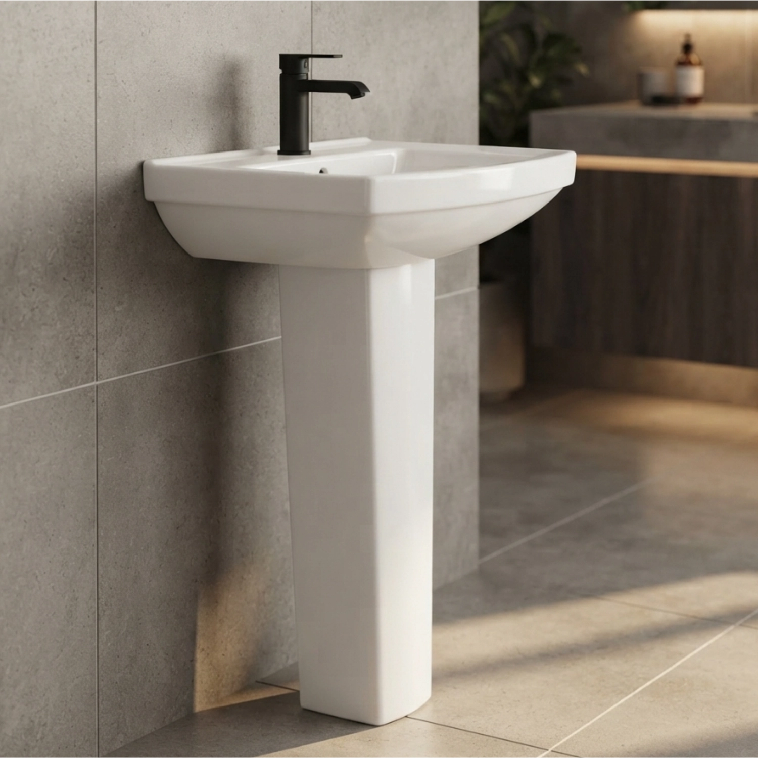 Basin With Pedestal